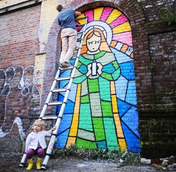 LEM, artiste créateur et graphiste de Roubaix Oeuvre de LEM, artiste créateur, peinture muraliste et graphiste street-art