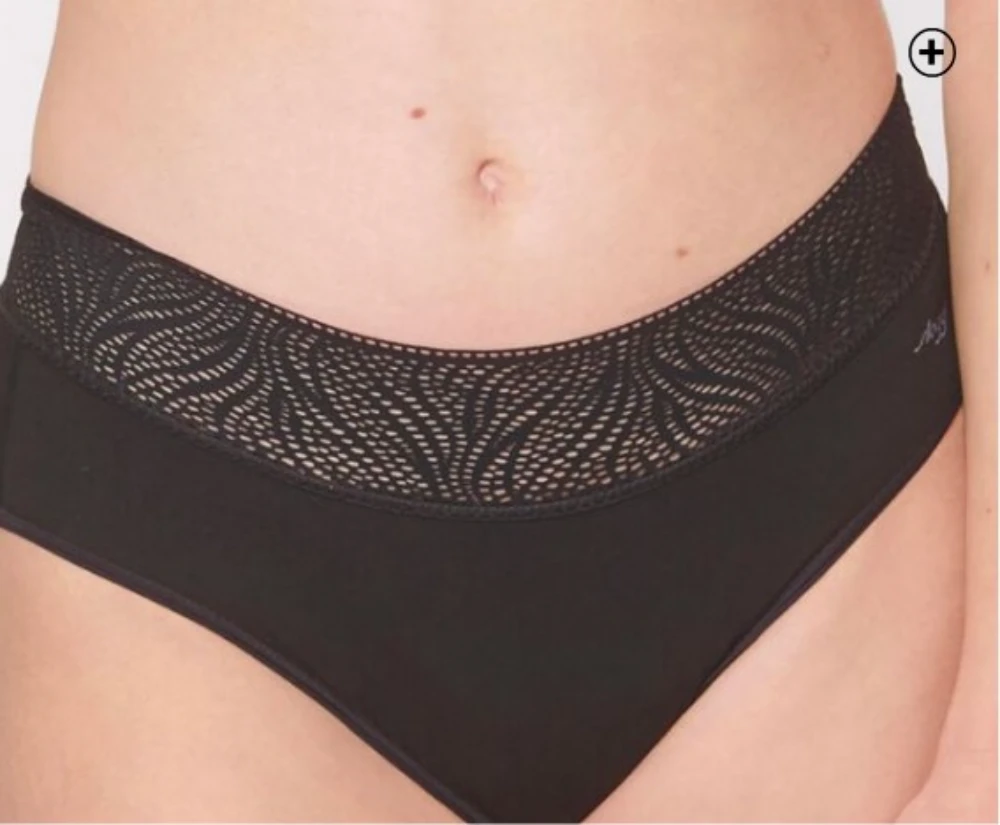 Culotte menstruelle échancrée Culotte menstruelle échancrée Sloggi® noir pas cher | Blancheporte