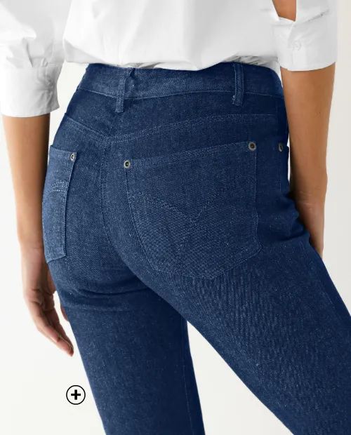Jean sculptant femme ronde – 5 poches et coupe affinante pour une silhouette redessinée | Blancheporte