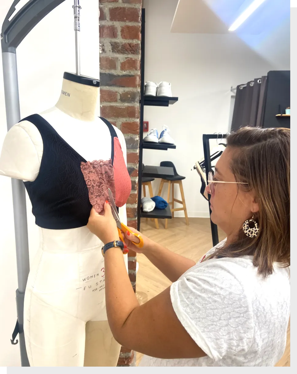 Création couture sur mannequin