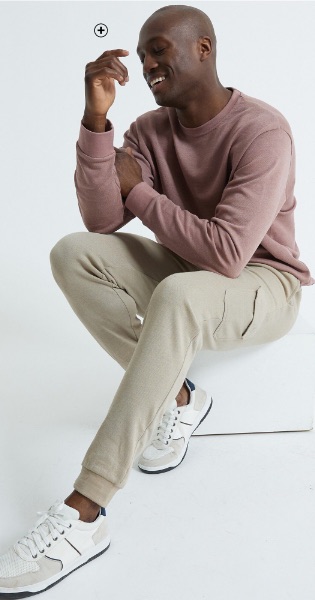 Pantalon jogging homme beige cargo taille élastique pas cher - Blancheporte