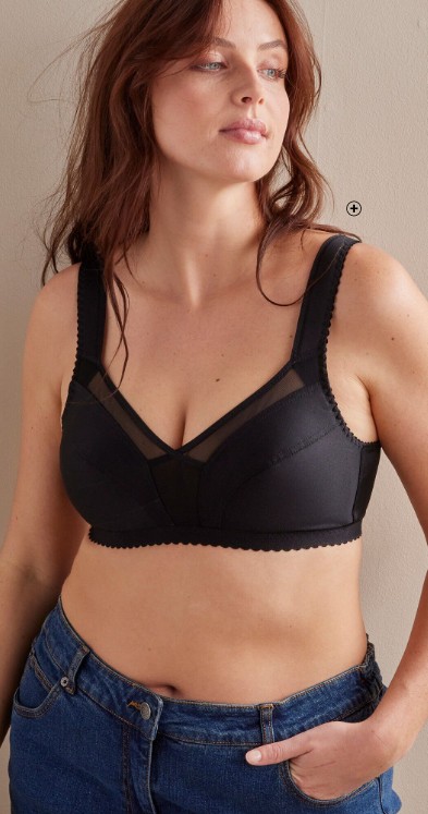 Soutien-gorge minimiseur femme sans armatures noir pas cher | Blancheporte