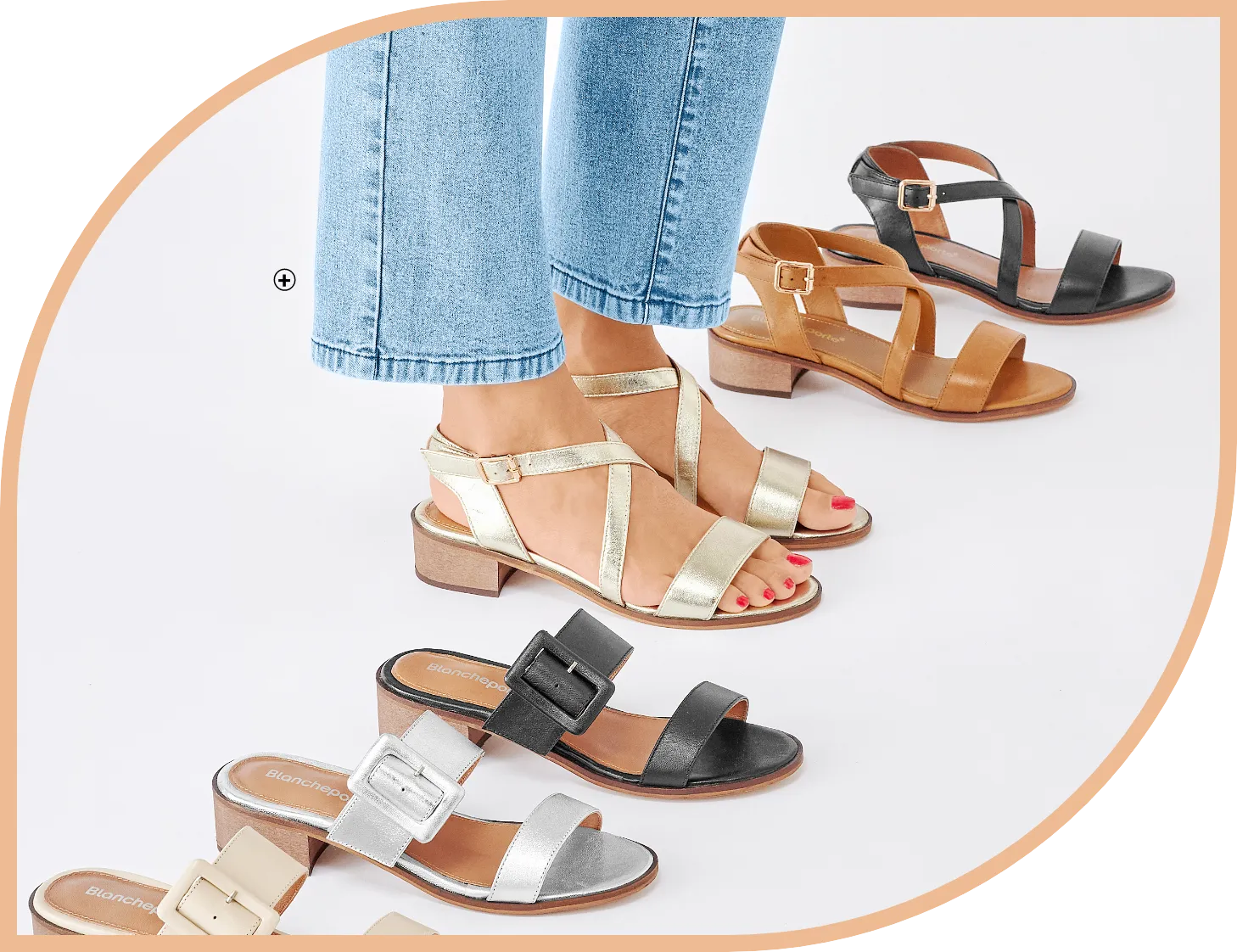 Jean femme ronde coupe large stretch pour petite stature – déclinaison colorée tendance | Blancheporte