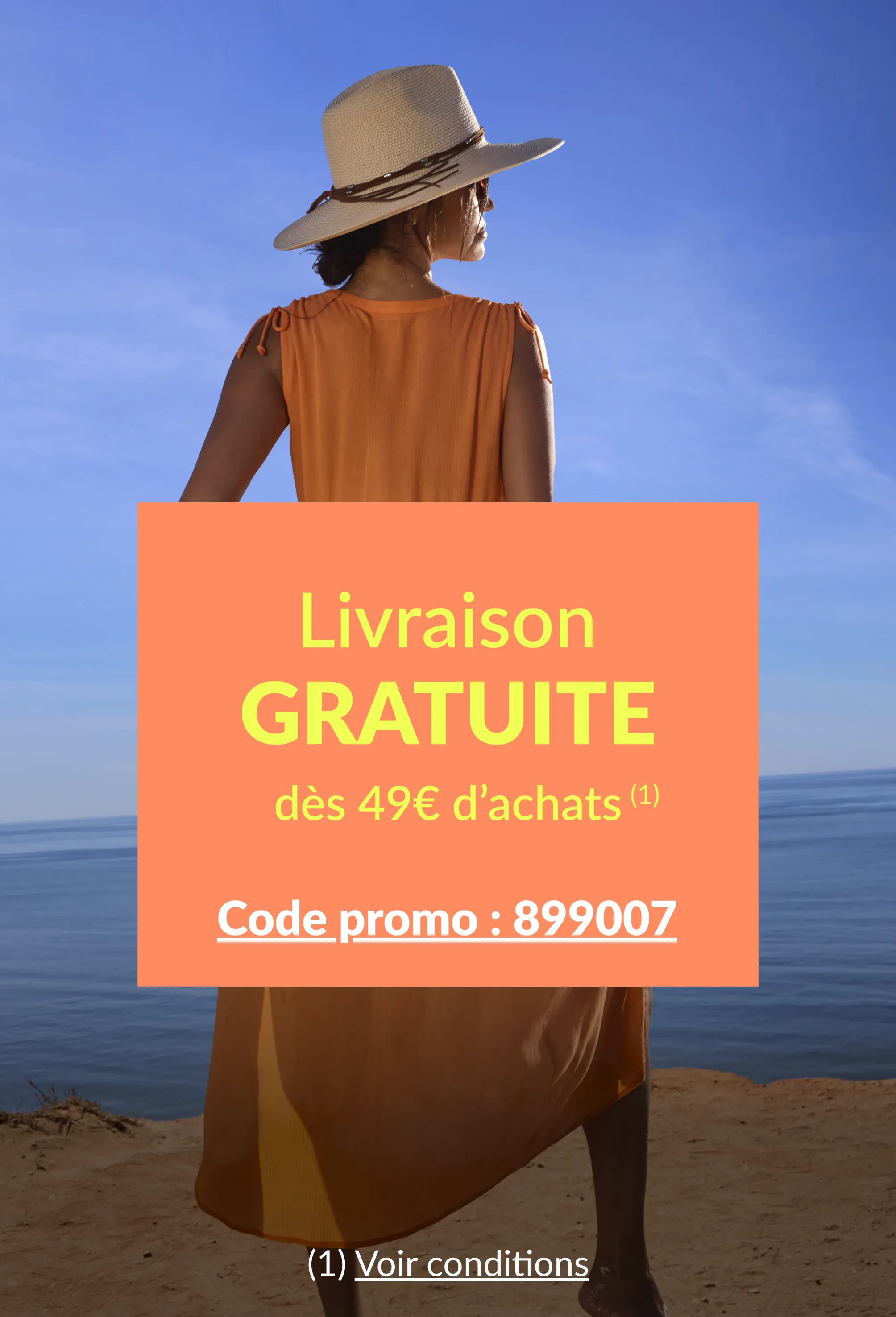 Livraison gratuite dès 49euros d'achats avec le code promo 899007
