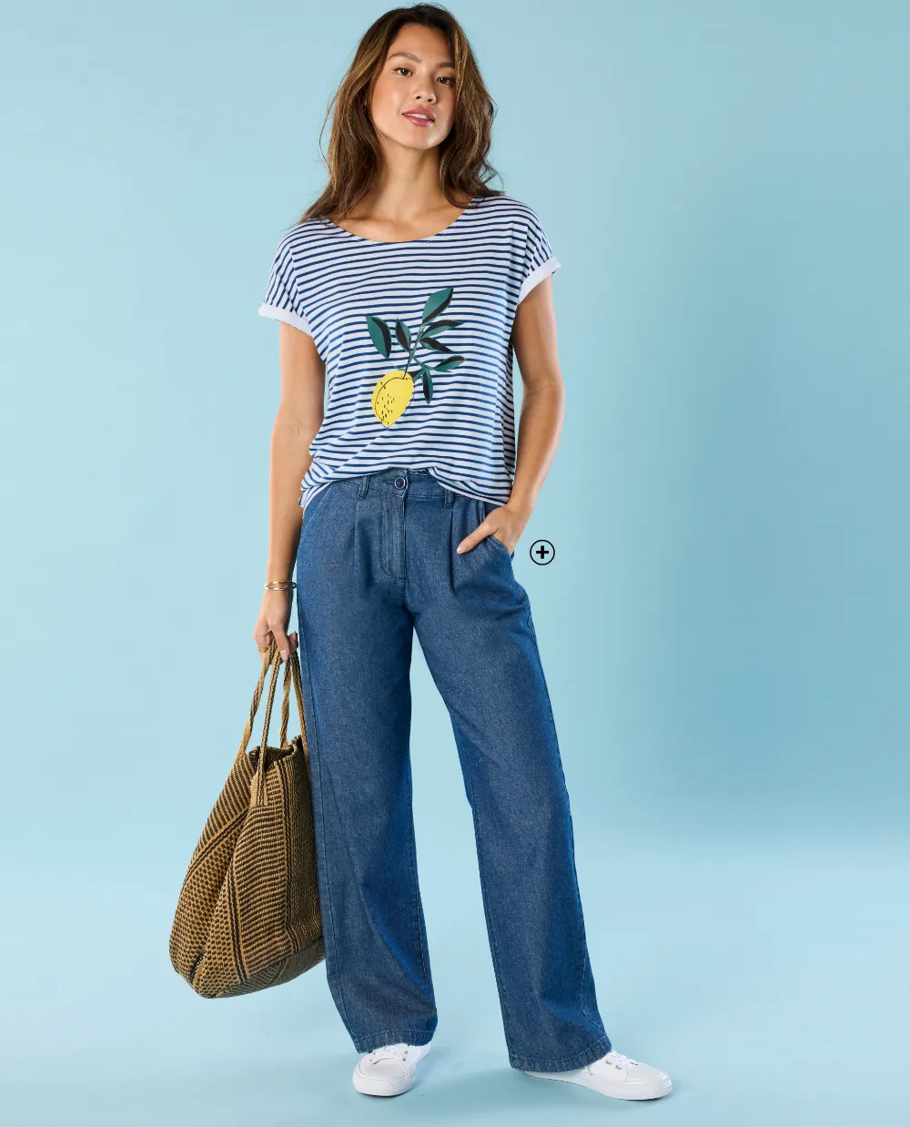 Jean coupe large femme ronde – conçu pour les petites tailles avec confort et style | Blancheporte