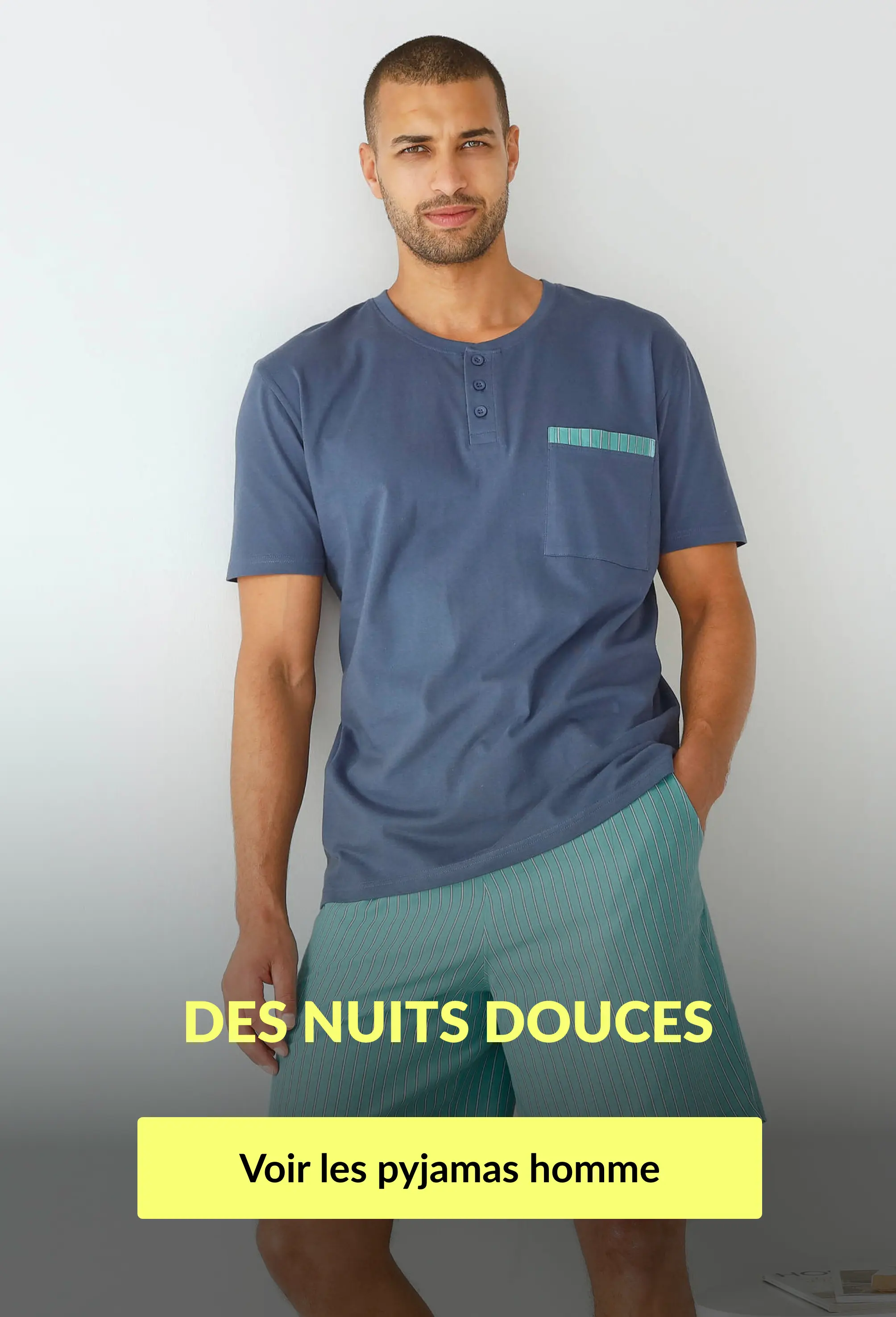 Découvrez une sélection de pyjamas homme pour des nuits douces chez Blancheporte !