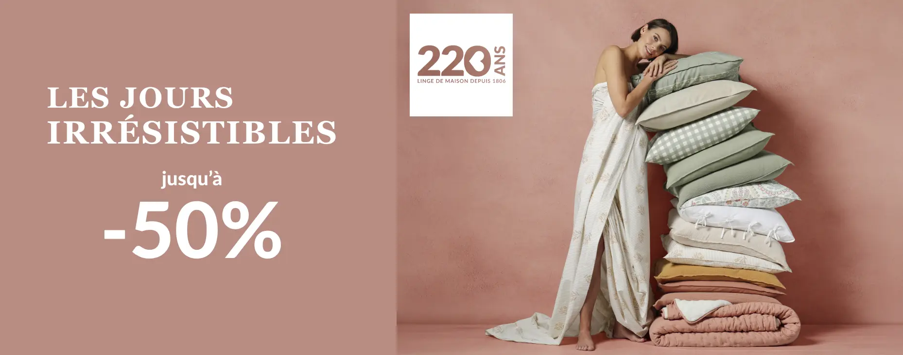 Les jours irrésistibles Blancheporte : profitez d'une sélection le blanc jusqu'à -50% sur le site