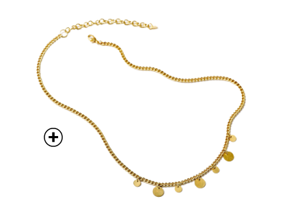 Collier femme breloques dorées pas cher | Blancheporte