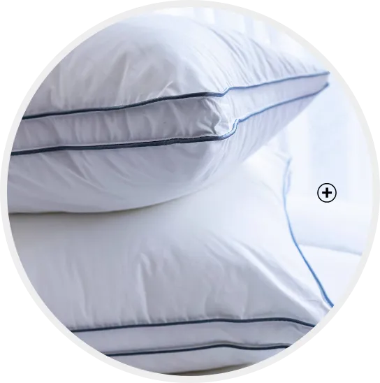 Oreiller ferme Qualigel en percale coton, confort et maintien optimal | Comment choisir son oreiller ? – Blancheporte
