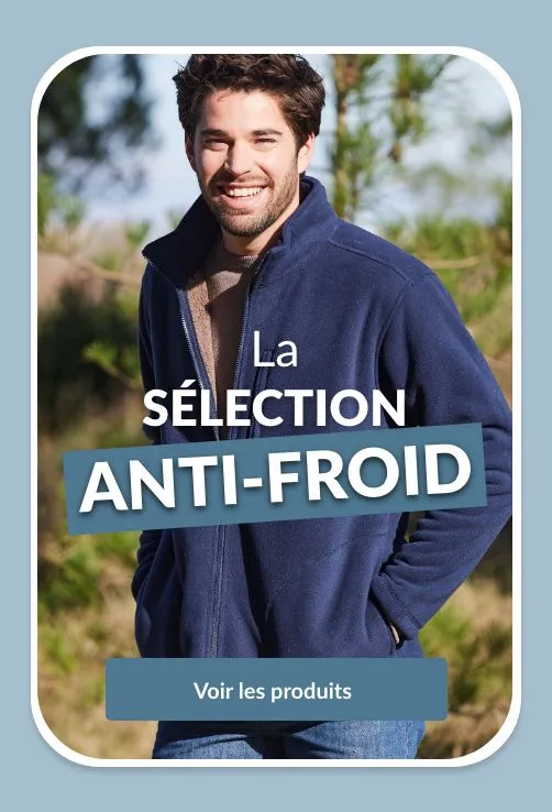 Profitez de notre sélection de vêtements homme anti-froid !