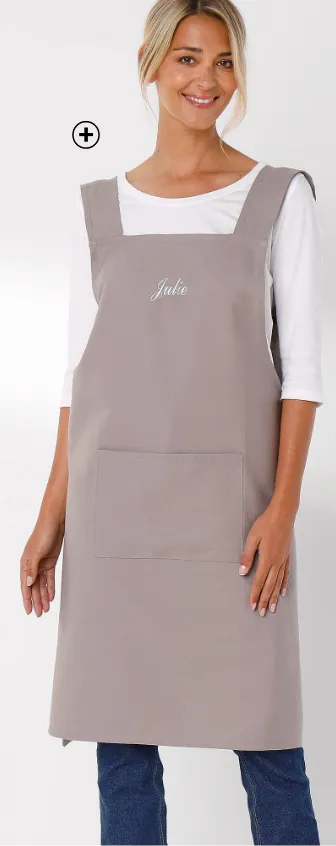 Tablier de cuisine japonais en coton personnalisable, idée cadeau originale pour passionné de cuisine