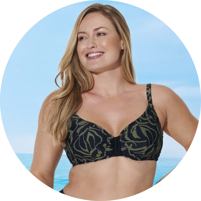 Haut de maillot de bain balconnet Vilorio, parfait pour allier confort et style et bien choisir sa taille et sa forme de maillot de bain | Blancheporte