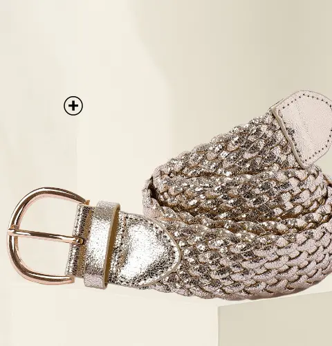 Ceinture tressée avec boucle ovale, pour sublimer une tenue de cérémonie | Blancheporte