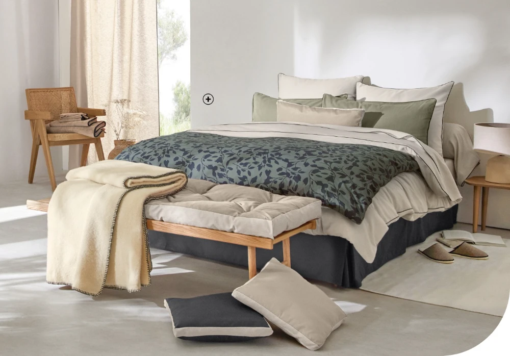 Housse de couette imprimée Housse de couette édredon imprimée collection Intemporelle pas cher | Blancheporte
