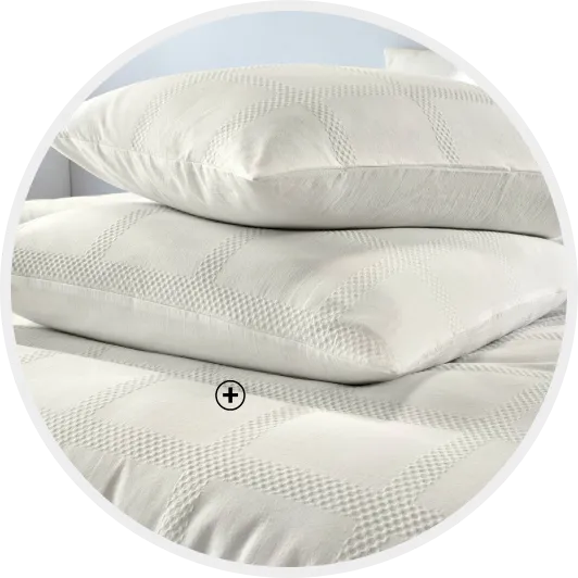 Linge de lit gaufré coton uni avec oreiller stylé et moelleux | Comment choisir son oreiller ? – Blancheporte
