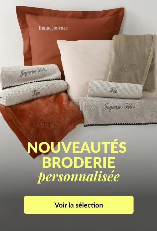 Profitez de la broderie personnalisée chez Blancheporte