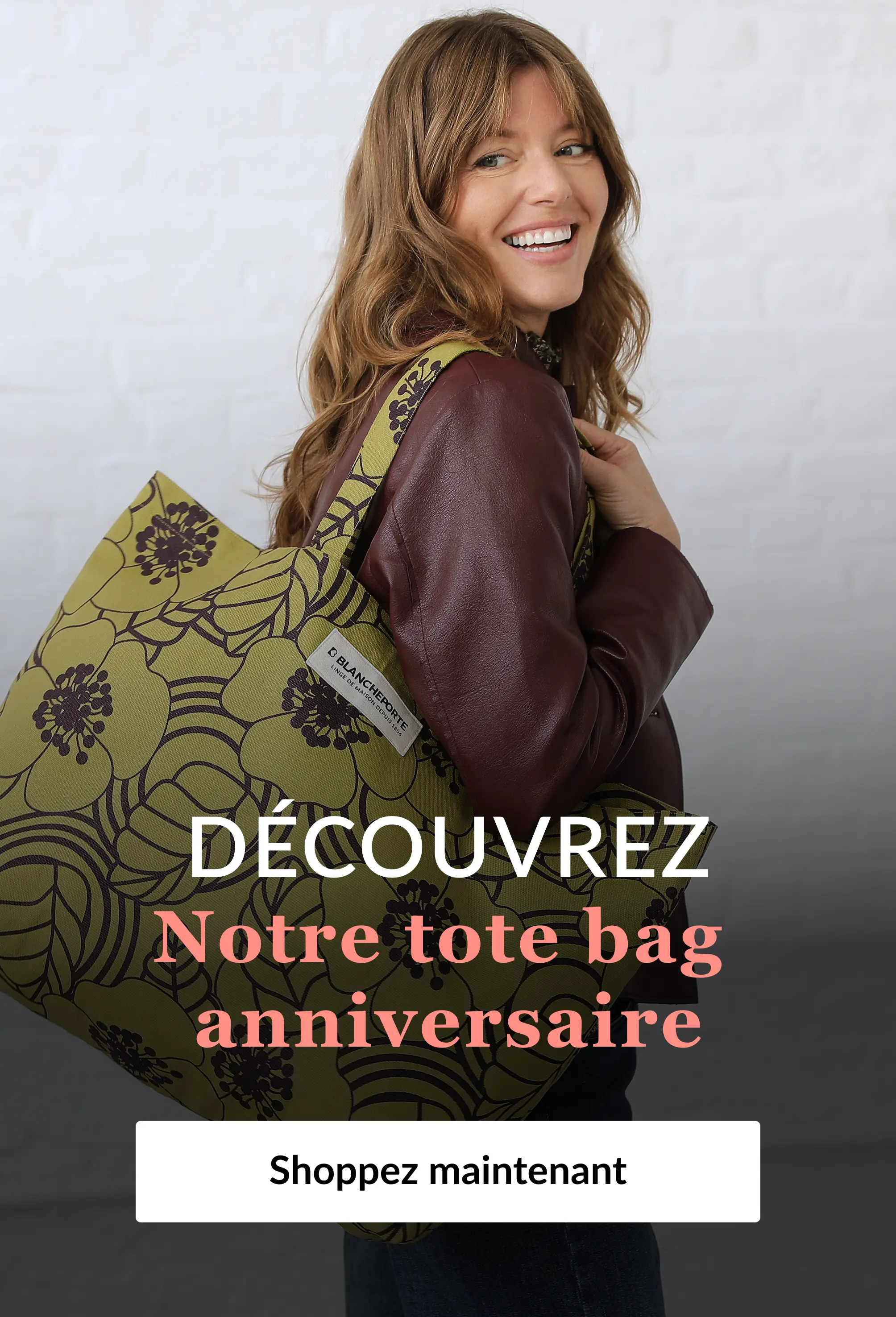 Découvrez notre totebag anniversaire sur Blancheporte.fr