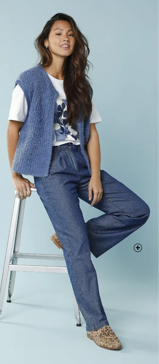 Jean coupe large – comment s’habiller quand on est petite | Blancheporte