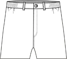Ceinture 
            élastiquée côtés​