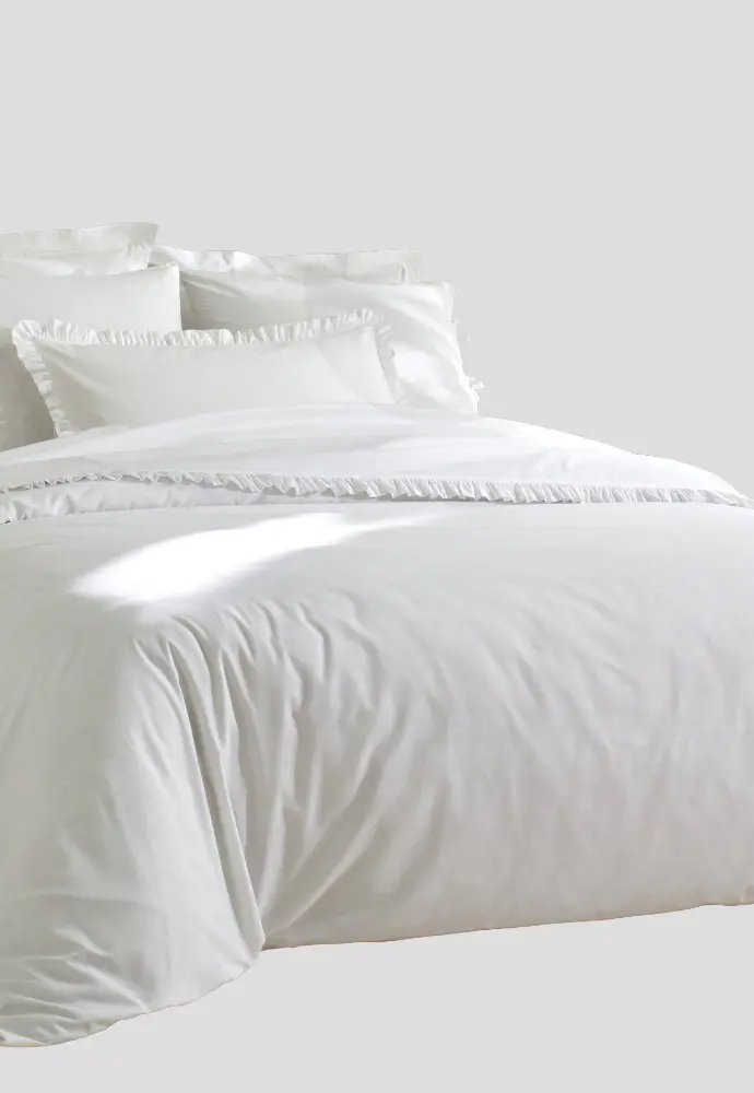 Linge de lit uni en percale de coton 72 fils/cm² - Blancheporte.fr