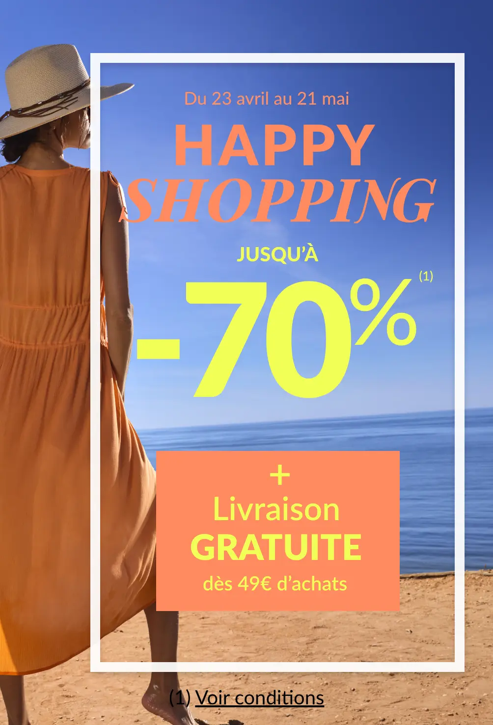 Happy Shopping : profitez de réductions jusqu'à -70% sur le site Blancheporte + livraison gratuite dès 49€ d'achats !