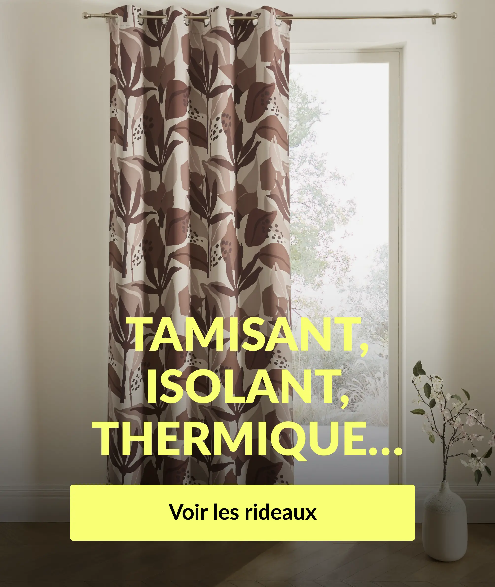 Tamisant, isolant, thermique, découvrez notre sélection de rideaux pour habiller votre intérieur