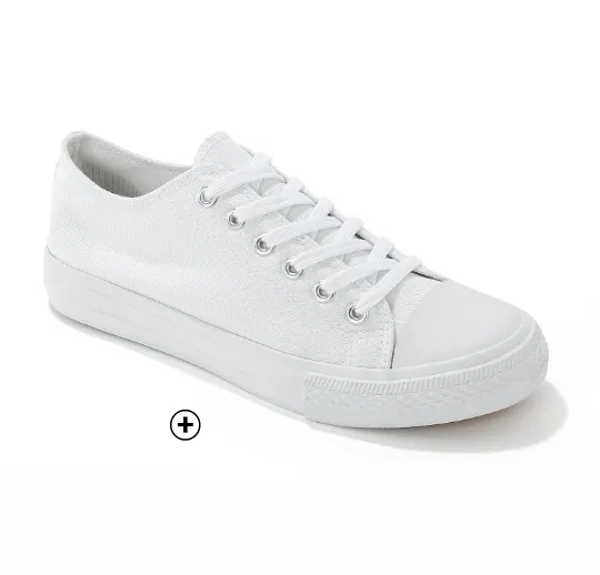 Tennis en toile à lacets, simplicité et fraîcheur pour une robe d’été | Blancheporte