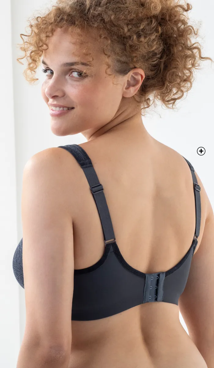 Soutien-gorge sans armatures en dentelle et velours, grand maintien et confort optimal pour les poitrines généreuses – quel soutien-gorge choisir pour les poitrines généreuses | Blancheporte