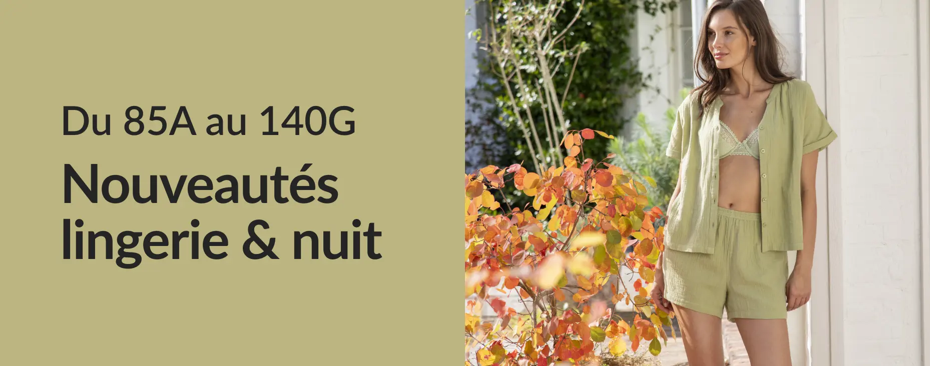 Découvrez les nouveautés lingerie et nuit femme du 85A au 140G