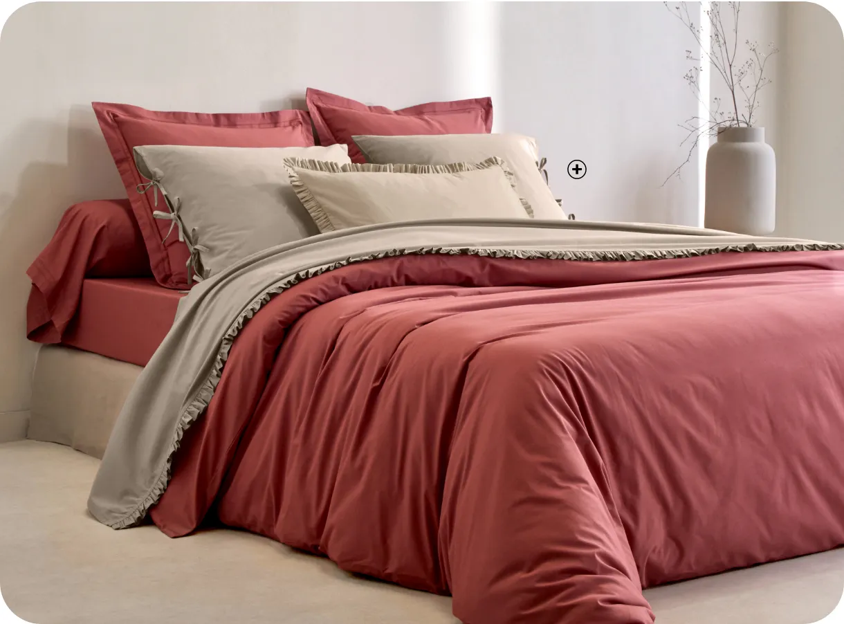 Parure de lit unie en percale douce, un essentiel pour celles qui veulent savoir comment choisir sa parure de lit de qualité | Blog Blancheporte