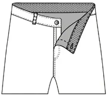 Ceinture élastique invisible