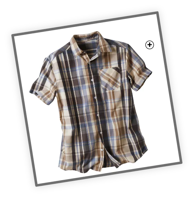 Chemise à grands carreaux en polycoton pour homme, détail de coupe pour identifier une chemise à la bonne taille – Blog Blancheporte