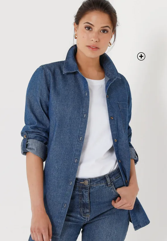Chemise en jean oversize – incontournable mode décontractée | Blog Blancheporte