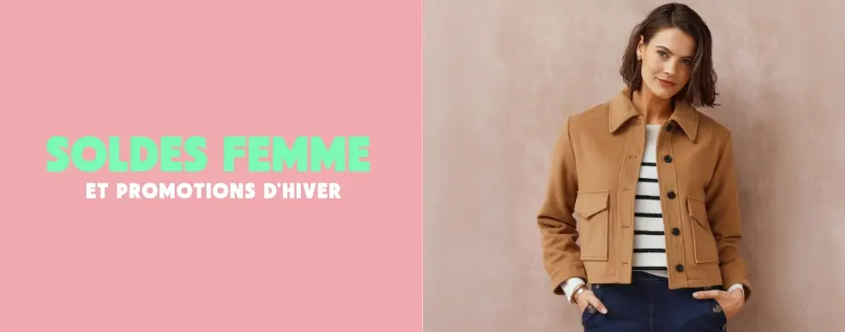 Profitez des soldes femme jusqu'à -75%
