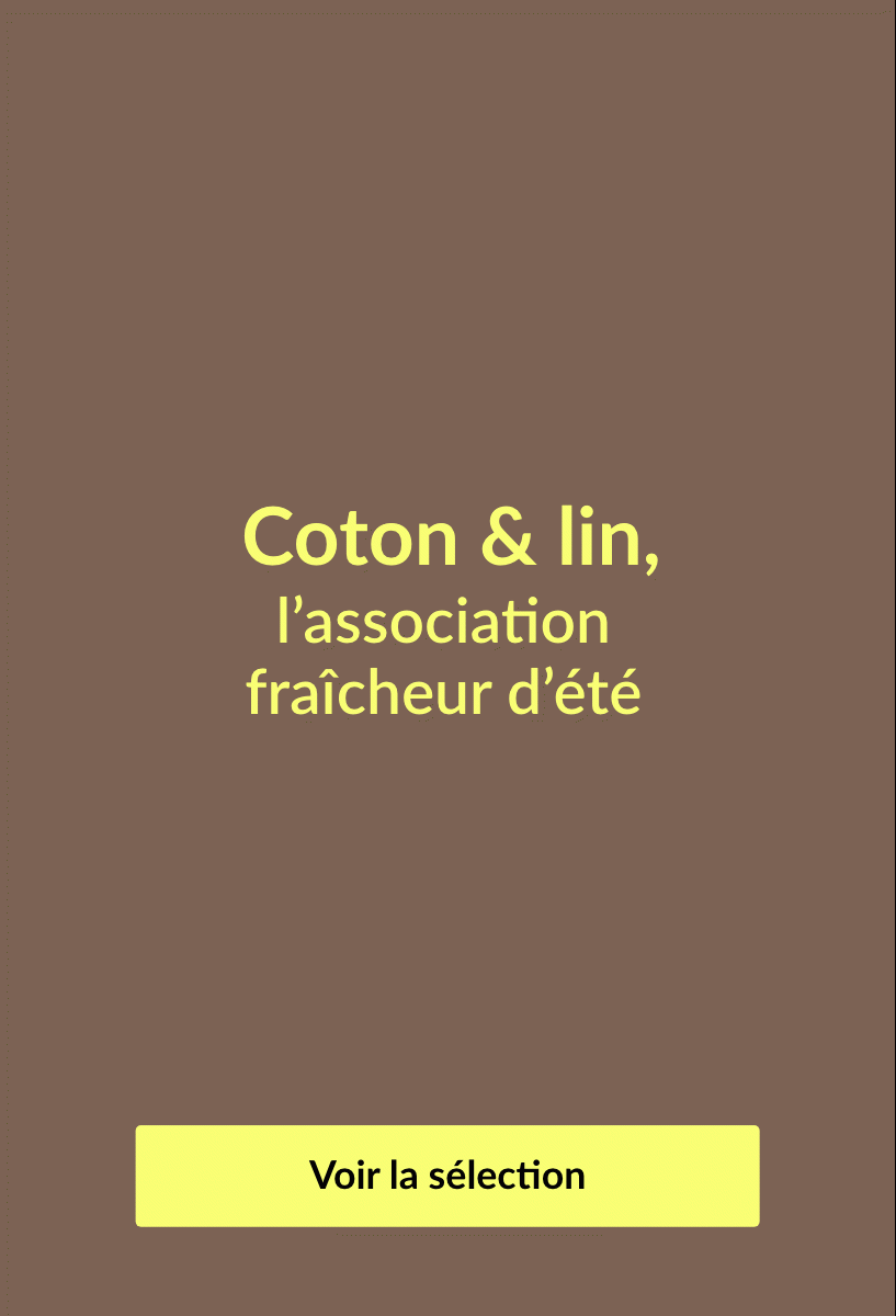 Coton & lin, l'association fraîcheur de l'été