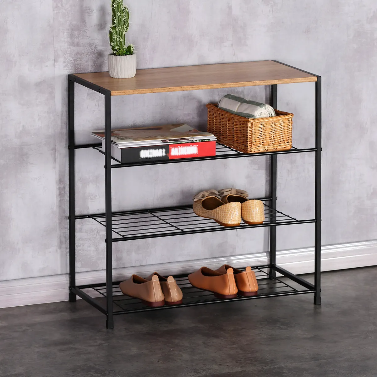 Étagère à chaussures Stockies, 4 niveaux - Blog Blancheporte