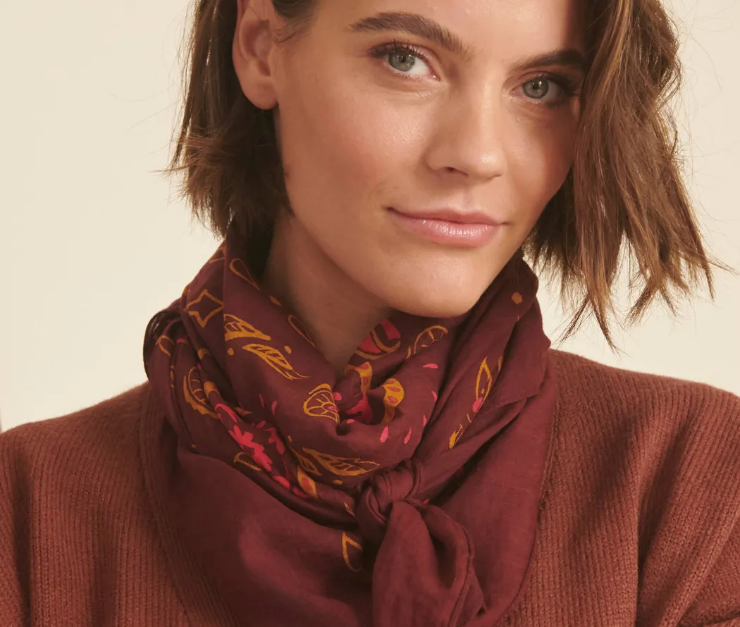 Foulard imprimé bandana en voile de coton léger, coloris multicolore, accessoire chic - Blog Blancheporte