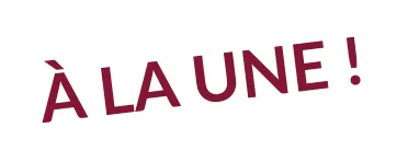 A la une