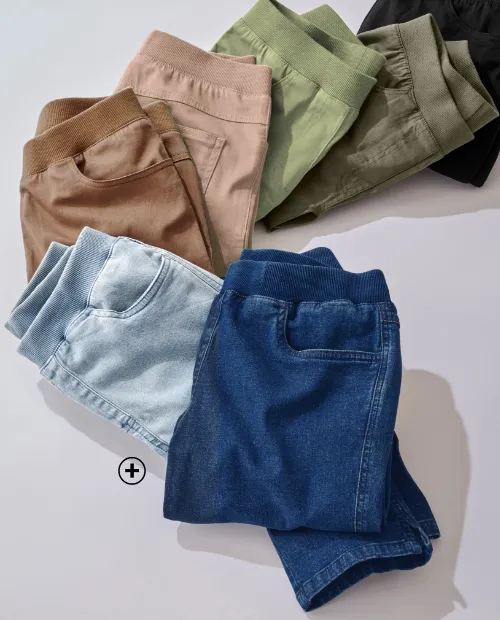 Pantacourt en jean femme ronde – taille élastiquée pour plus de confort et de style | Blancheporte