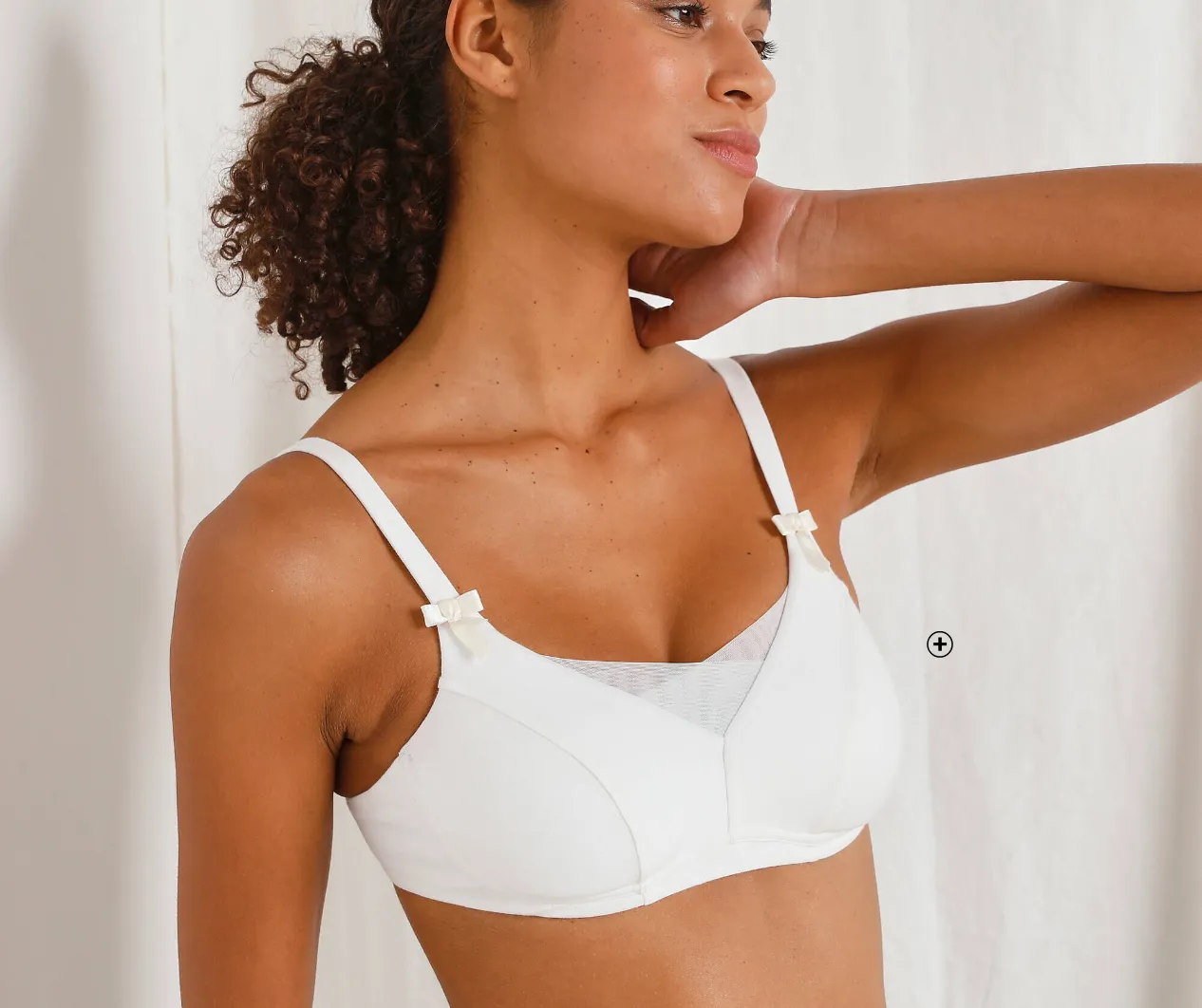 Soutien-gorge post-opératoire Mégane en coton bio, sans armatures – confort naturel et maintien doux après chirurgie mammaire | Blancheporte
