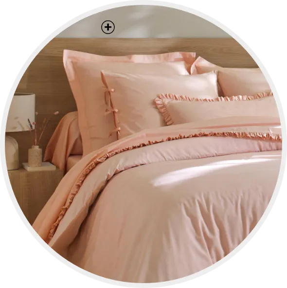 Linge de lit uni percale avec oreiller élégant et moelleux | Comment choisir son oreiller ? – Blancheporte