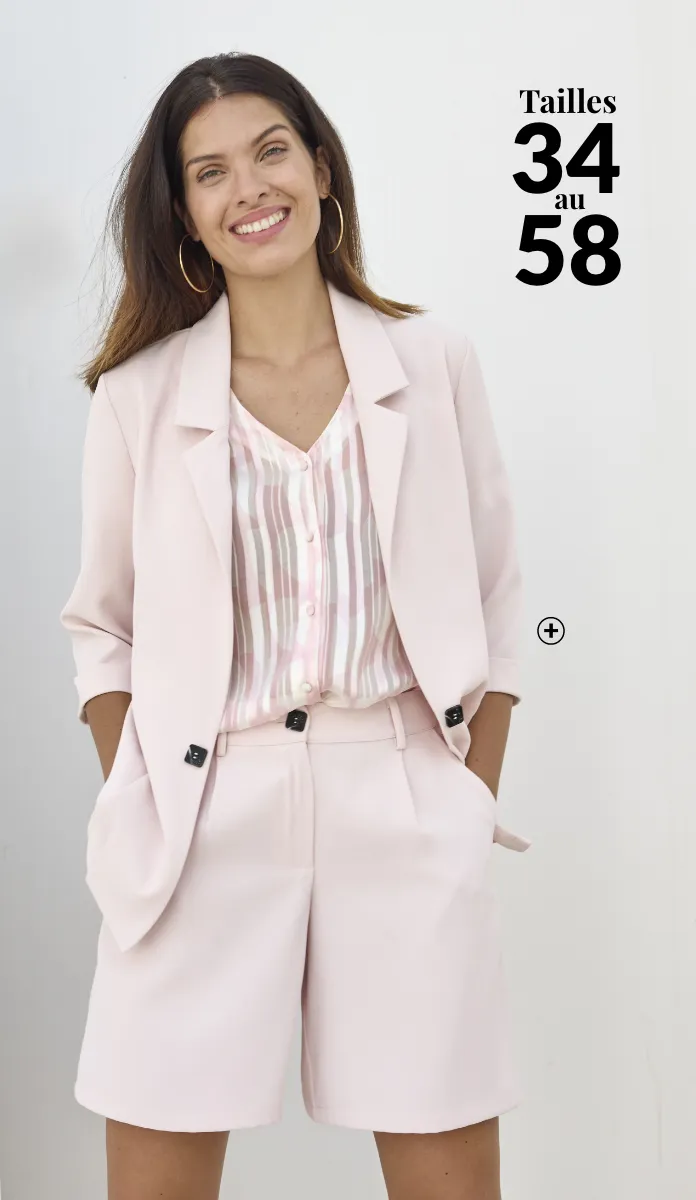 Veste rose poudré - Blog Blancheporte