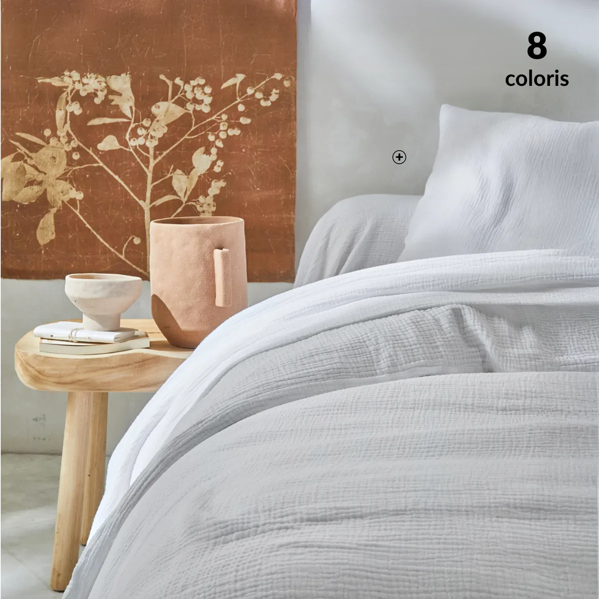 Linge de lit uni en triple gaze de coton rose poudré, douceur et légèreté pour une chambre raffinée – blog blancheporte