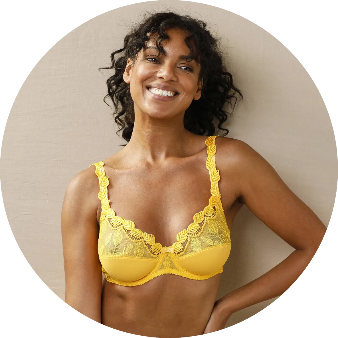 Soutien-gorge microfibre armatures jaune pas cher | Blancheporte