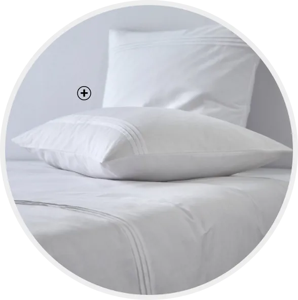 Linge de lit blanc plis plats avec oreiller chic et raffiné | Comment choisir son oreiller ? – Blancheporte