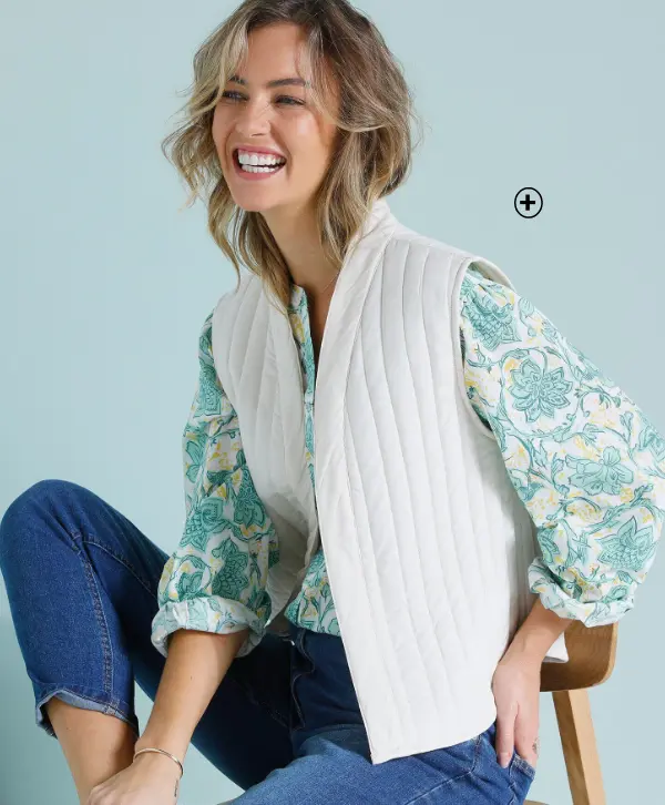 Veste matelassée sans manches | look tendance | Blancheporte
