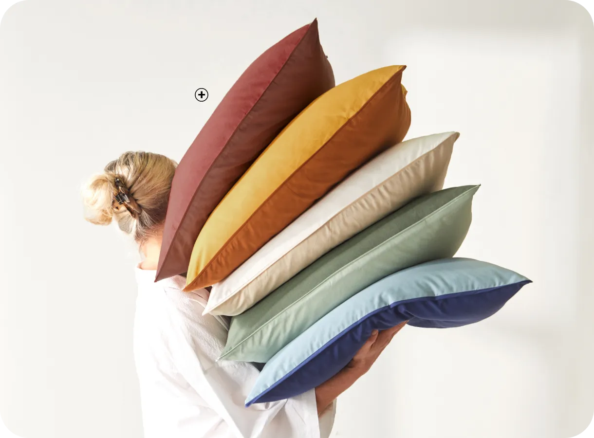 Parure de lit bicolore en coton, idéale pour apprendre comment choisir sa parure de lit en jouant avec les contrastes | Blog Blancheporte