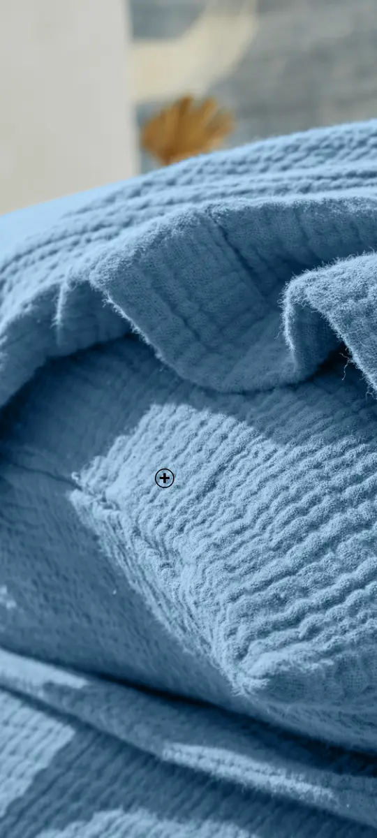 Linge de lit uni en triple gaze de coton, douceur et style naturel | Blancheporte