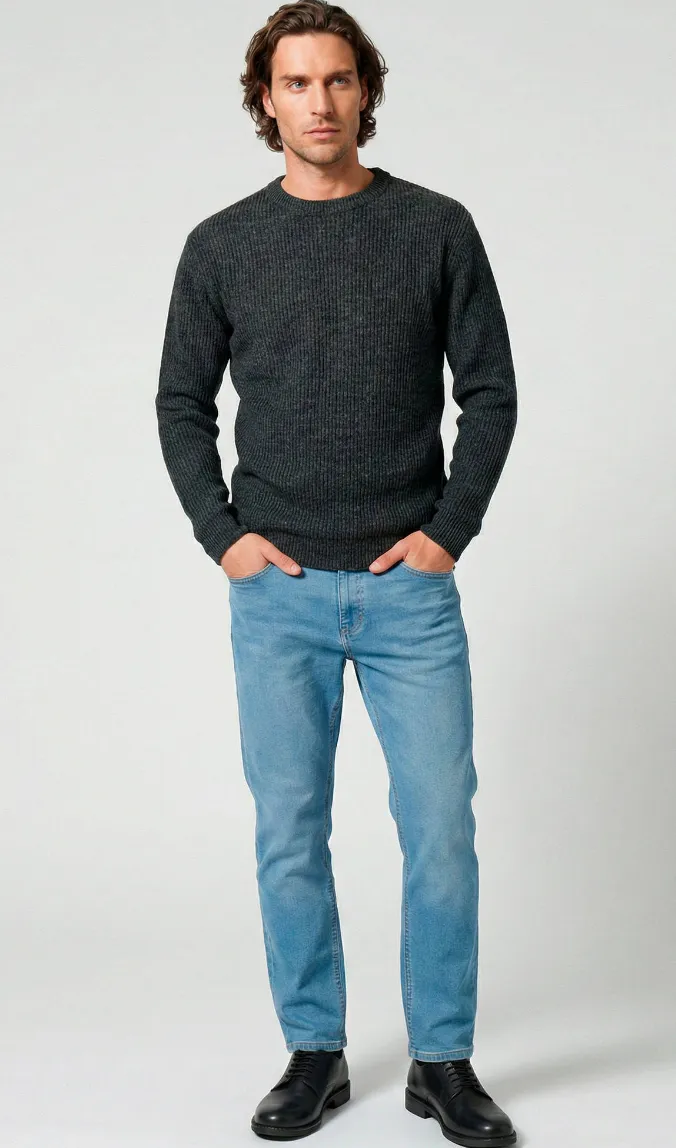 Jean droit basique coton stretch - L28 - Blog Blancheporte