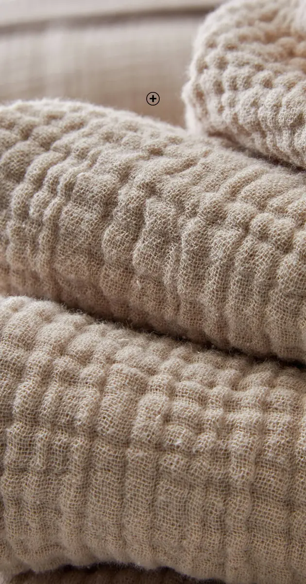 Taie d'oreiller en gaze de coton terracotta, matière douce et légère | Blancheporte